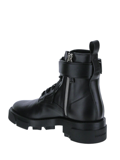 Shop Givenchy Padlock Ankle Boots In Black