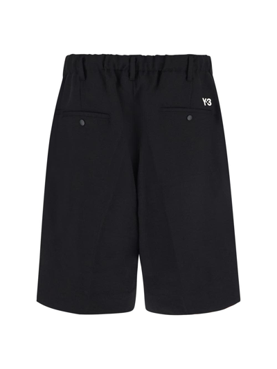 Shop Y-3 3 Stripes Shorts In Black