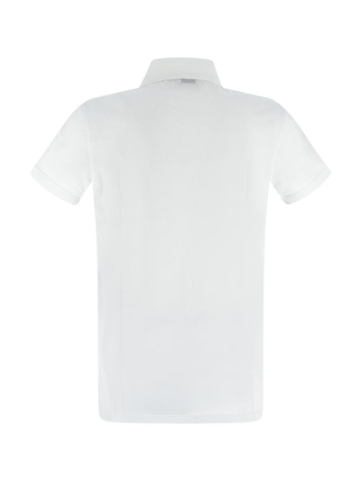 Shop Saint Laurent Polo Man In White