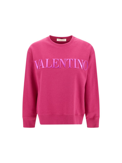 Shop Valentino Jersey Sweatshirt In Pink
