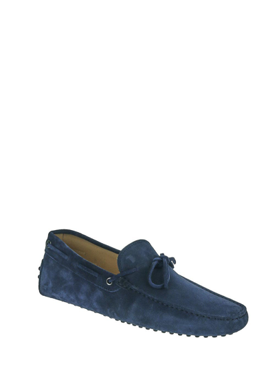 Shop Tod's Gommini Driving Loafer In Blue