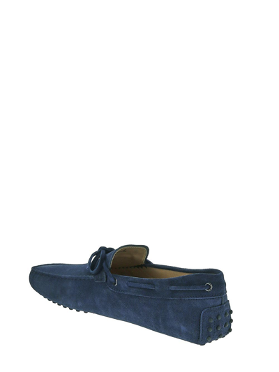 Shop Tod's Gommini Driving Loafer In Blue