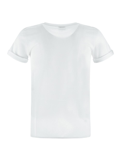 Shop Saint Laurent T-shirt Man In White
