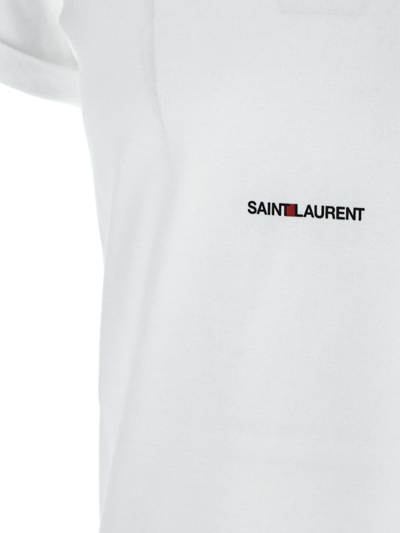 Shop Saint Laurent T-shirt Man In White