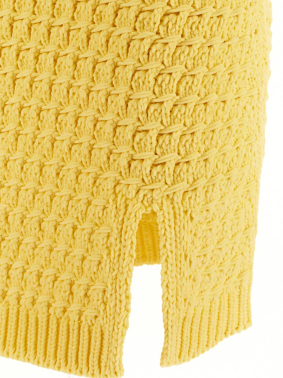 Shop Bottega Veneta Skirt In Yellow