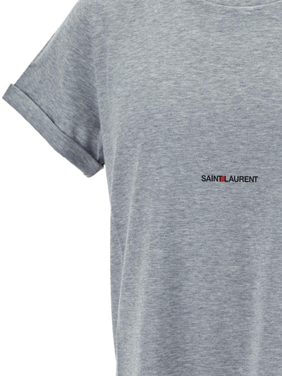 Shop Saint Laurent T-shirt Man In Grey