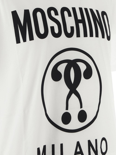 Shop Moschino T-shirt Man In White