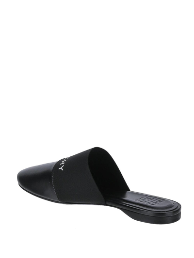 Shop Givenchy Logo-print Mules In Black