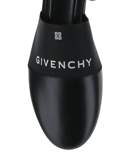 Shop Givenchy Logo-print Mules In Black