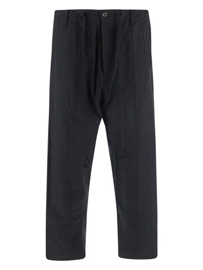 Shop Uma Wang Perch Pants In Black