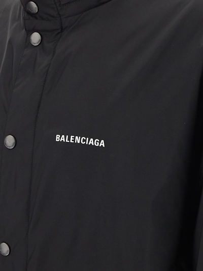 Shop Balenciaga Rain Jacket In Black