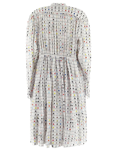 Shop Balenciaga Oversized Scarf Dress In White