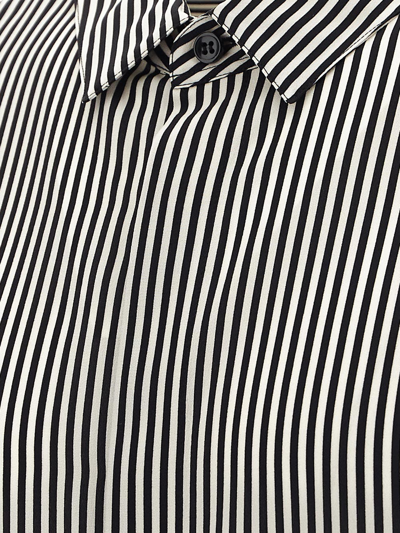 Shop Saint Laurent Stripes Shirt In White