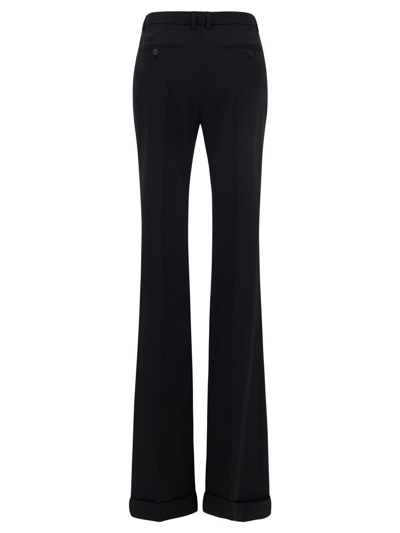Shop Saint Laurent Loose Fit Pants In Black