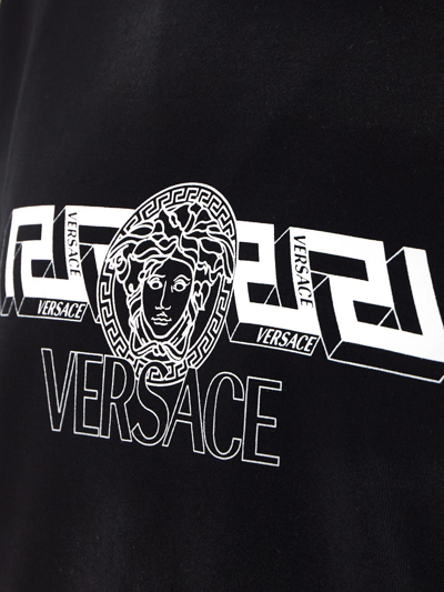 Shop Versace Medusa Sweatshirt In Black