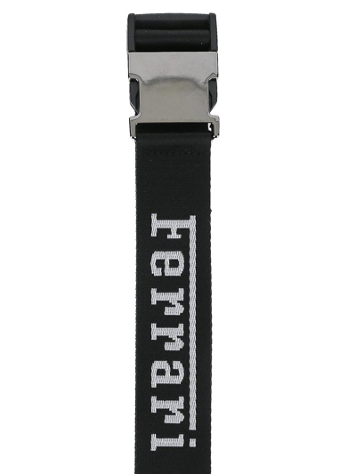 Shop Ferrari Icon Logo Belt In Black