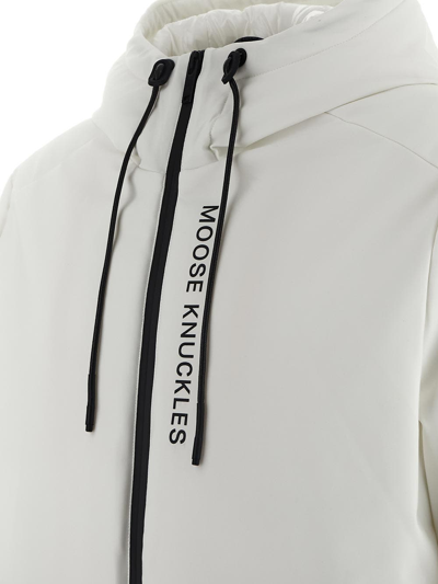Shop Moose Knuckles Grayton Jacket In White