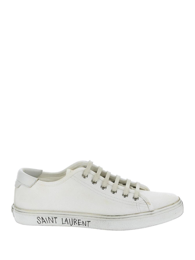 Shop Saint Laurent Malibu Sneakers In White