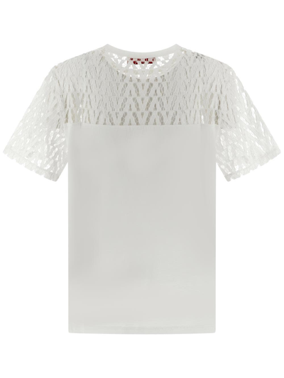 Shop Valentino V-cut-out T-shirt In White