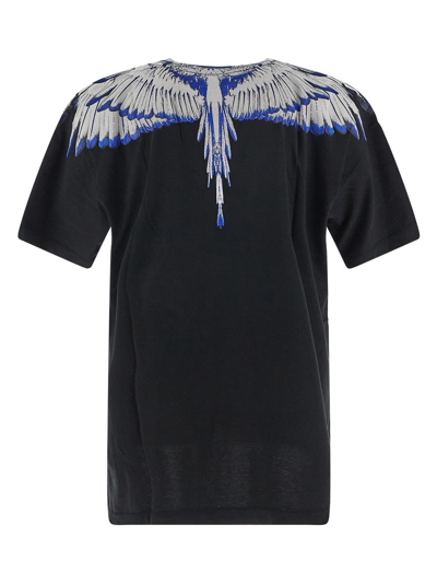 Shop Marcelo Burlon County Of Milan Icon Wings Regular T-shirt In Black