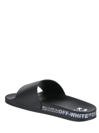 Shop Off-white Industrial Belt Slider In Black
