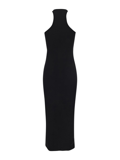 Shop Off-white Cut-out Dress In Black