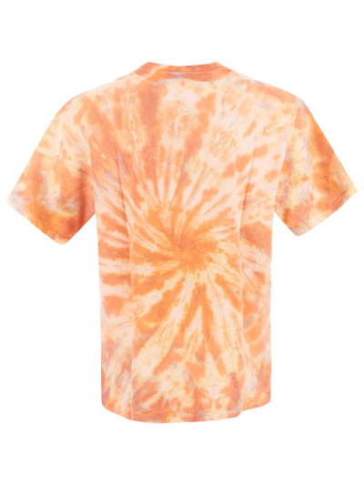Shop Kenzo Tie-dye T-shirt In Orange