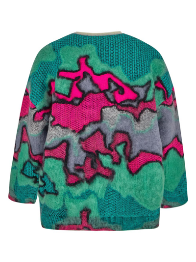 Shop Loewe Mohair Pullover In Multicolor