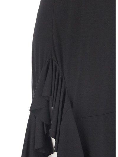 Shop Loewe Ruffle Dress In Black