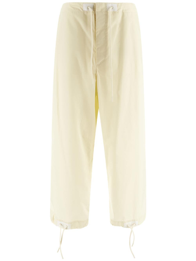 Shop Moncler Genius Trousers In Yellow