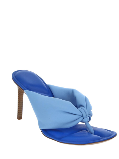 Shop Jacquemus Sandals In Blue