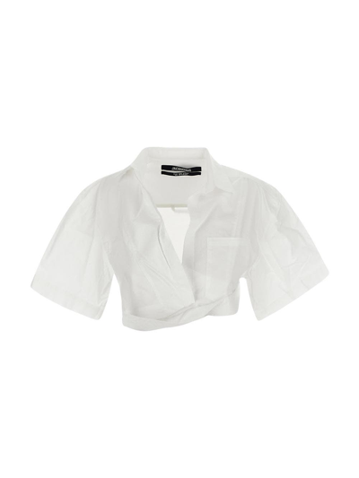 Shop Jacquemus Le Chemise Capri In White