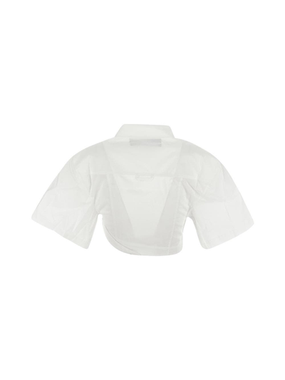 Shop Jacquemus Le Chemise Capri In White