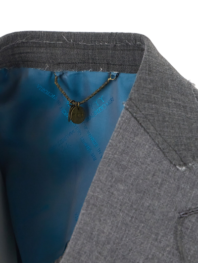 Shop Maurizio Miri Grey Suit