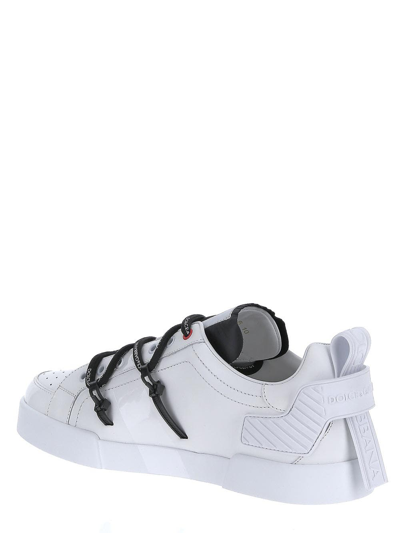 Shop Dolce & Gabbana Portofino Sneakers In White