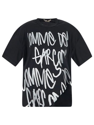 Shop Comme Des Garçons Printed T-shirt In Black