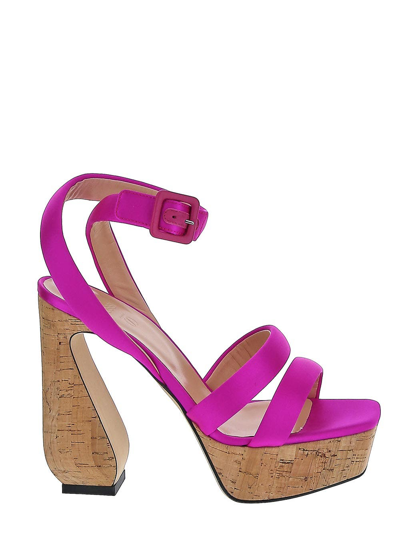 Shop Si Rossi Dragon Fruit Sandals In Pink