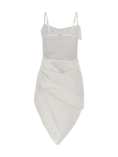 Shop Jacquemus La Robe Saudade In White