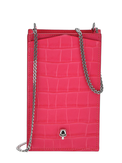 Shop Alexander Mcqueen Neon Pink Phone Case