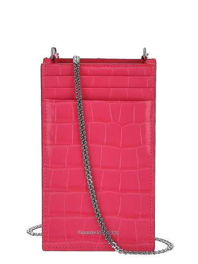 Shop Alexander Mcqueen Neon Pink Phone Case