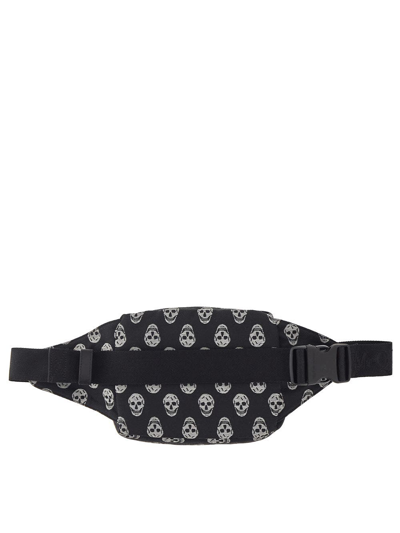 Shop Alexander Mcqueen Skulls Print Belt Bag In Black