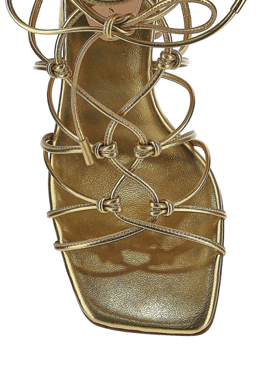 Shop Gianvito Rossi Minas Sandals In Metallic