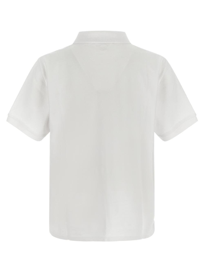 Shop Ami Alexandre Mattiussi Logo Embroidery Polo In White