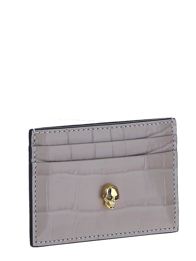 Shop Alexander Mcqueen Grey Card Case