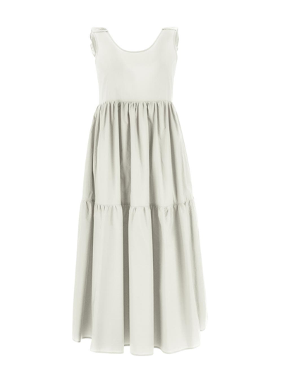 Shop Gentryportofino Sleeveless Dress In White