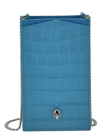 Shop Alexander Mcqueen Cerulean Phone Case