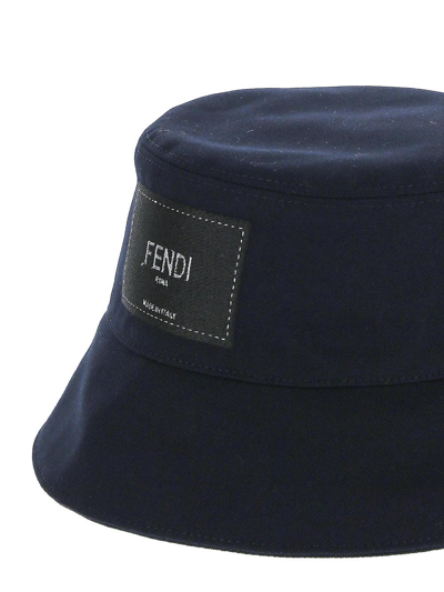 Shop Fendi Blue Bucket Hat