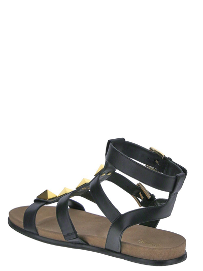 Shop Michael Michael Kors Wren Gladiator Sandals In Black