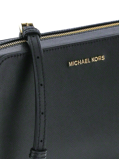Shop Michael Michael Kors Jet Set Bag In Black
