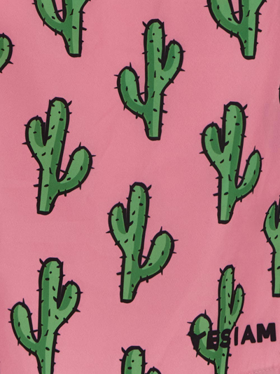 Shop Yes I Am Cactus Beach Shorts In Pink